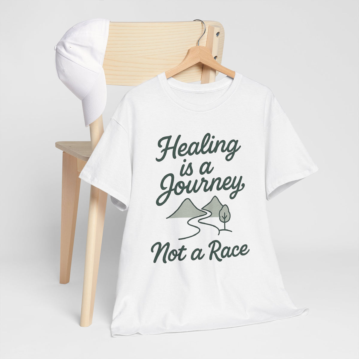 Healing is a Journey, Not a Race, Comfortable, Unisex, Inspirational T-Shirt