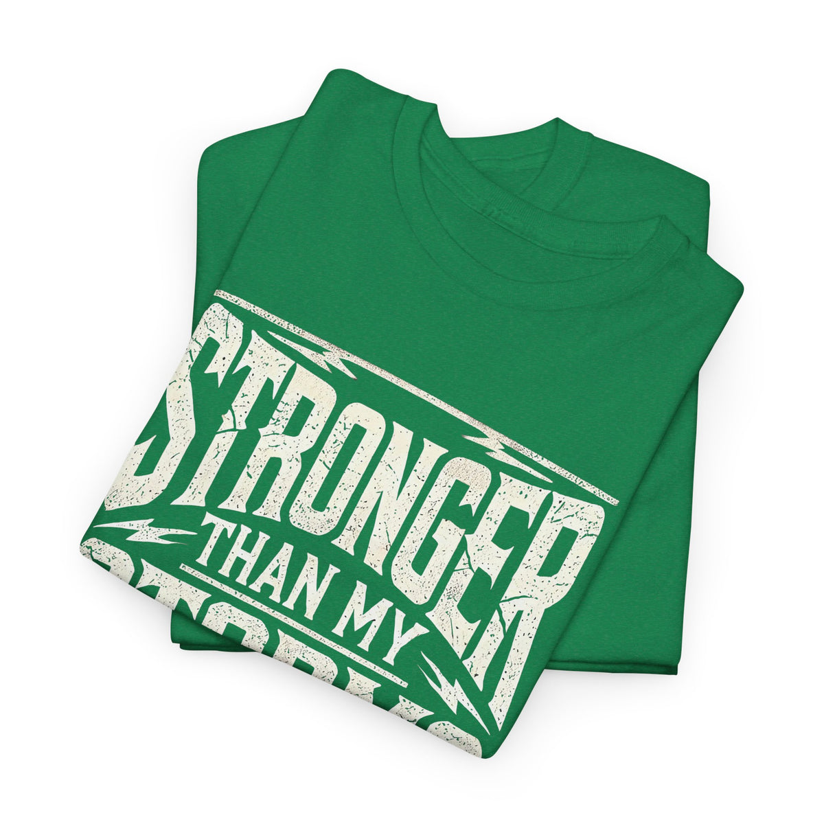 Stronger Than My Storms, Comfortable, Unisex, Heavy Cotton Tee