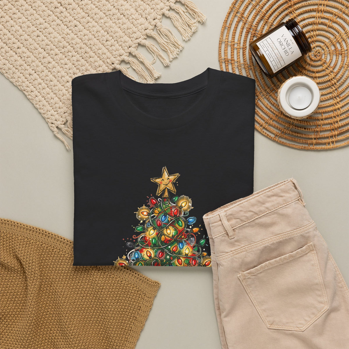 Tangled, Not Broken — Christmas Lights Tee