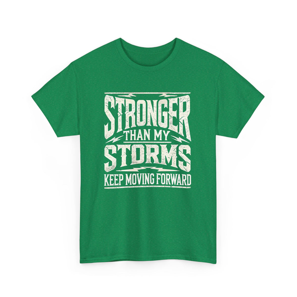 Stronger Than My Storms, Comfortable, Unisex, Heavy Cotton Tee