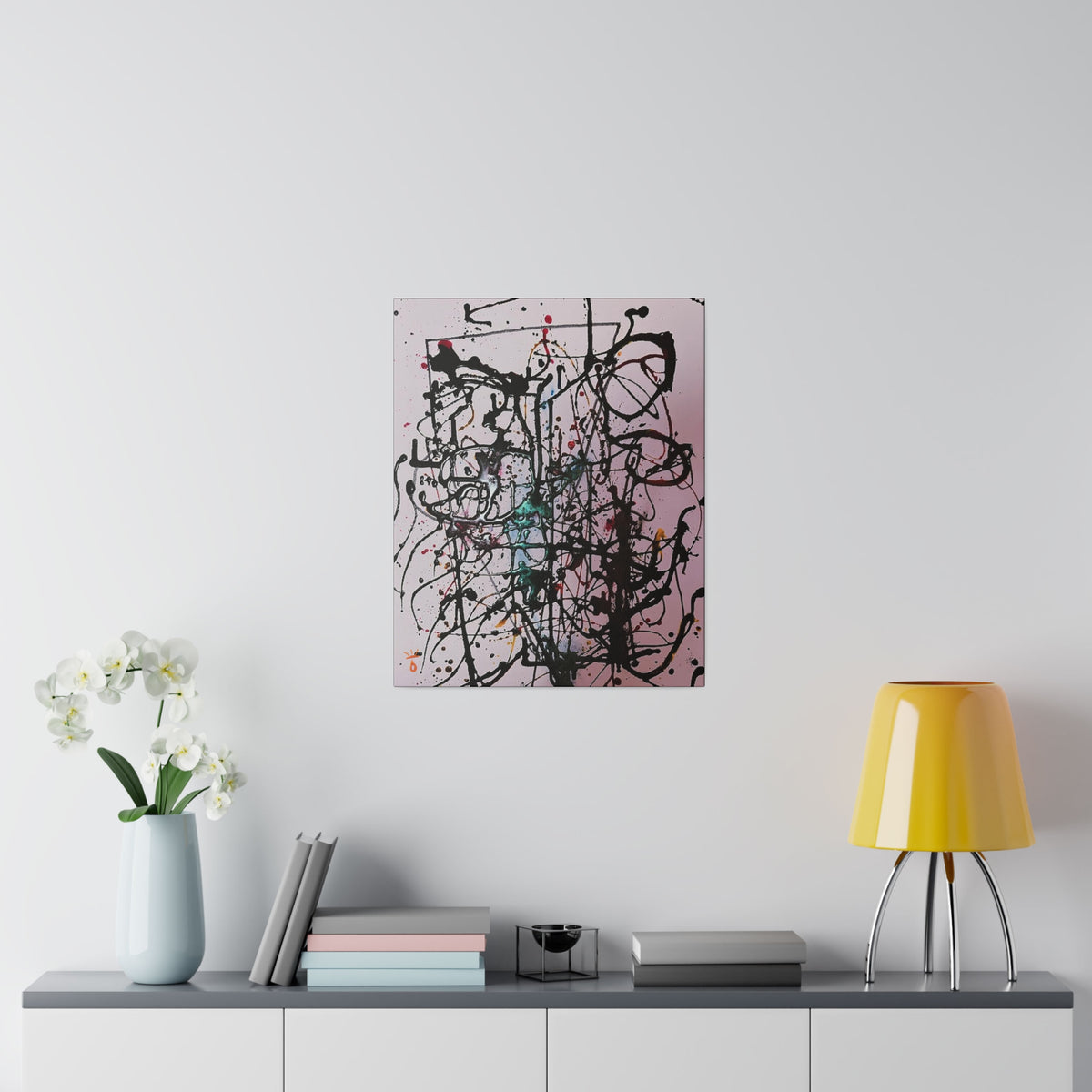 "Homage to Jackson Pollock" Limited Print Canvas, by: KYSCOMA