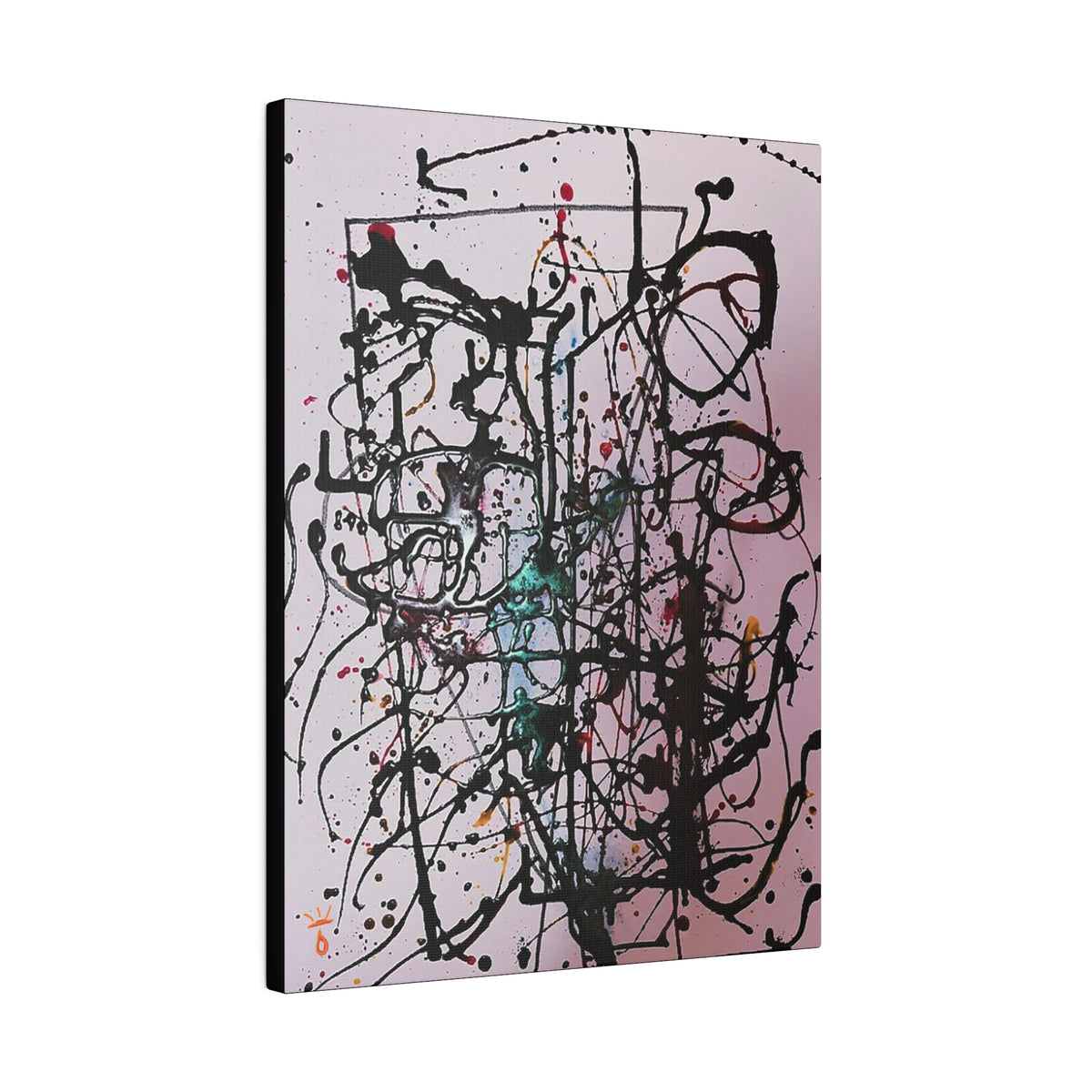 "Homage to Jackson Pollock" Limited Print Canvas, by: KYSCOMA