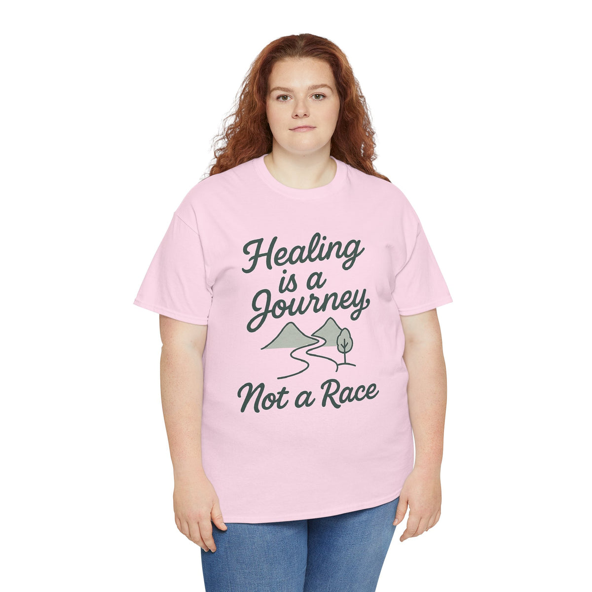 Healing is a Journey, Not a Race, Comfortable, Unisex, Inspirational T-Shirt