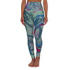 Total Mint and Berry High Waisted Yoga Leggings (AOP)
