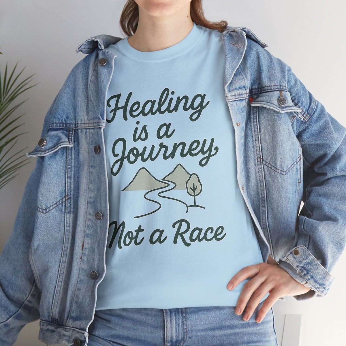 Healing is a Journey, Not a Race, Comfortable, Unisex, Inspirational T-Shirt