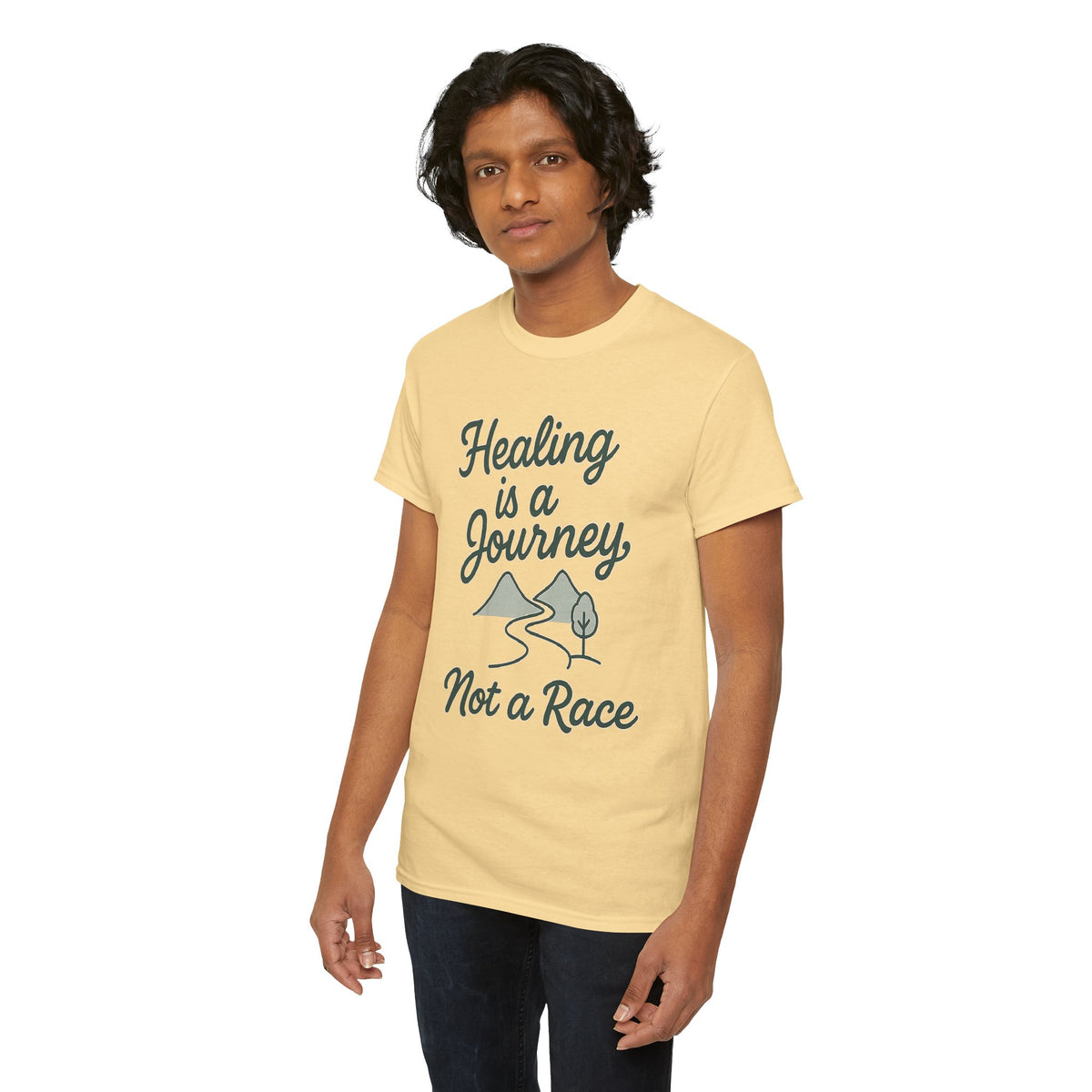 Healing is a Journey, Not a Race, Comfortable, Unisex, Inspirational T-Shirt