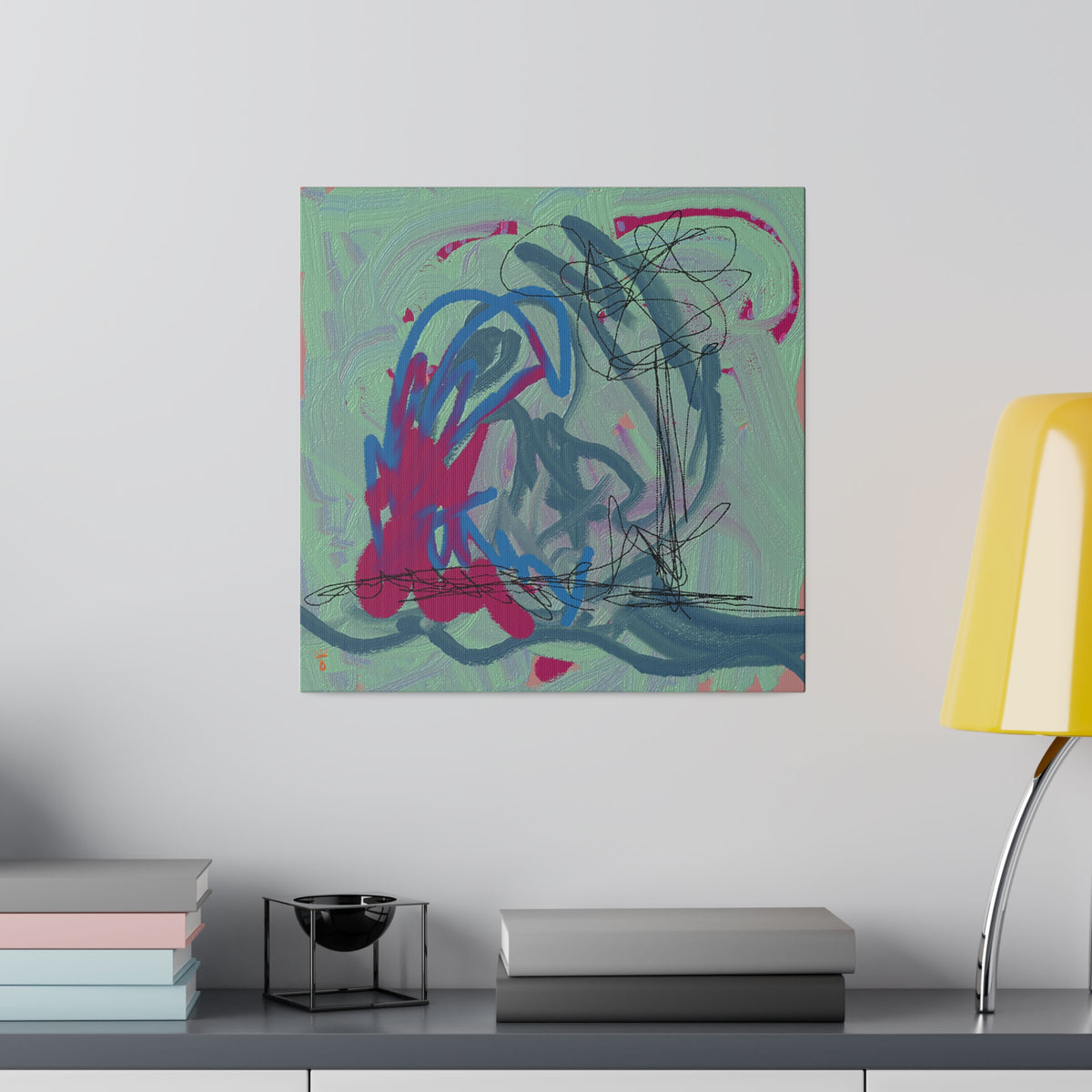 "Mint and Berry" Limited Print Canvas, by: KYSCOMA