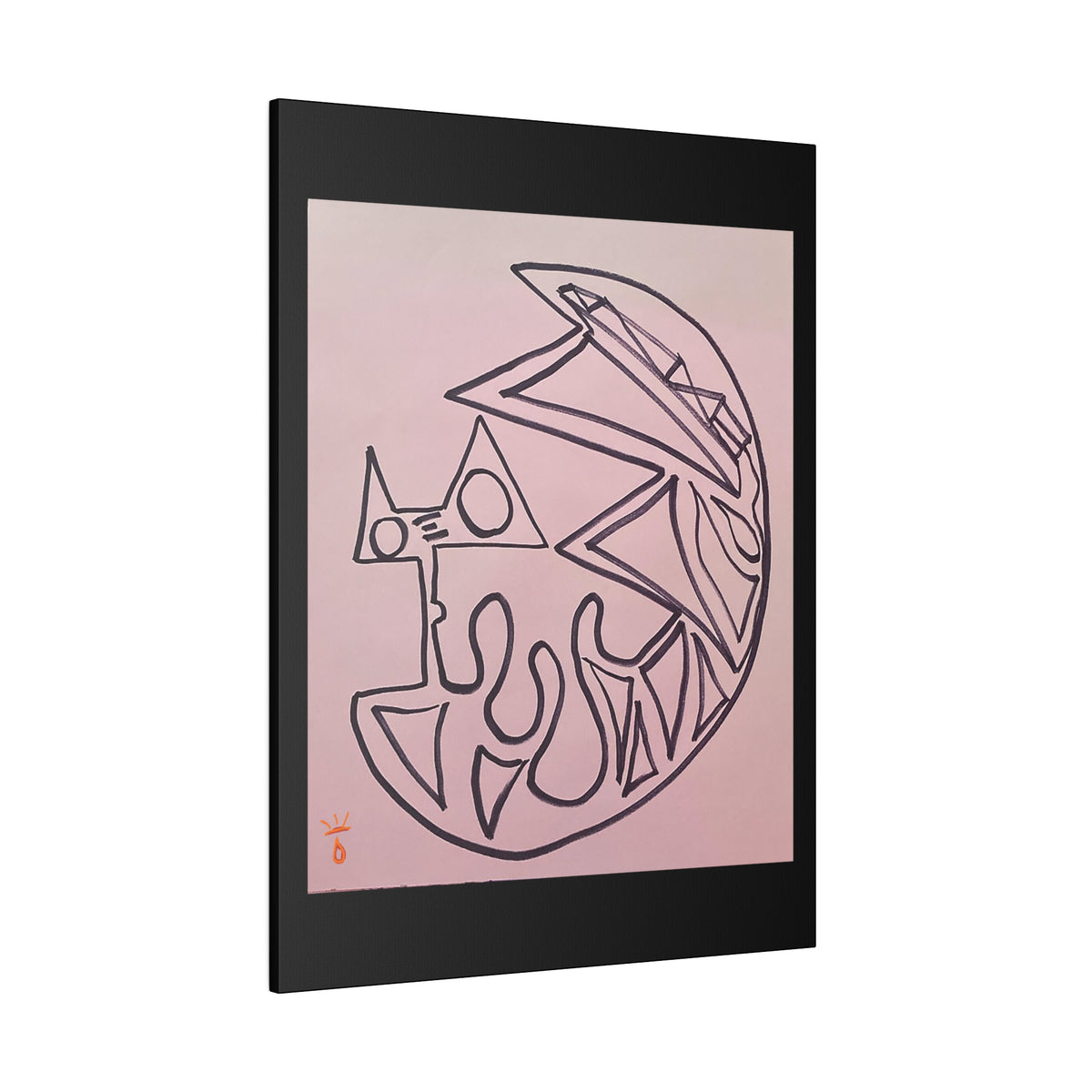 "Cat Sleeping" Limited Print Canvas, by: KYSCOMA