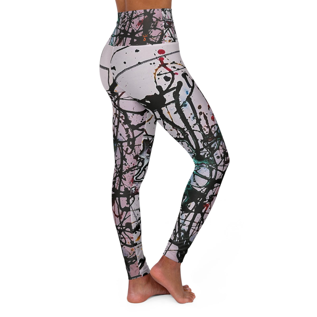 Homage to JP High Waisted Yoga Leggings (AOP)