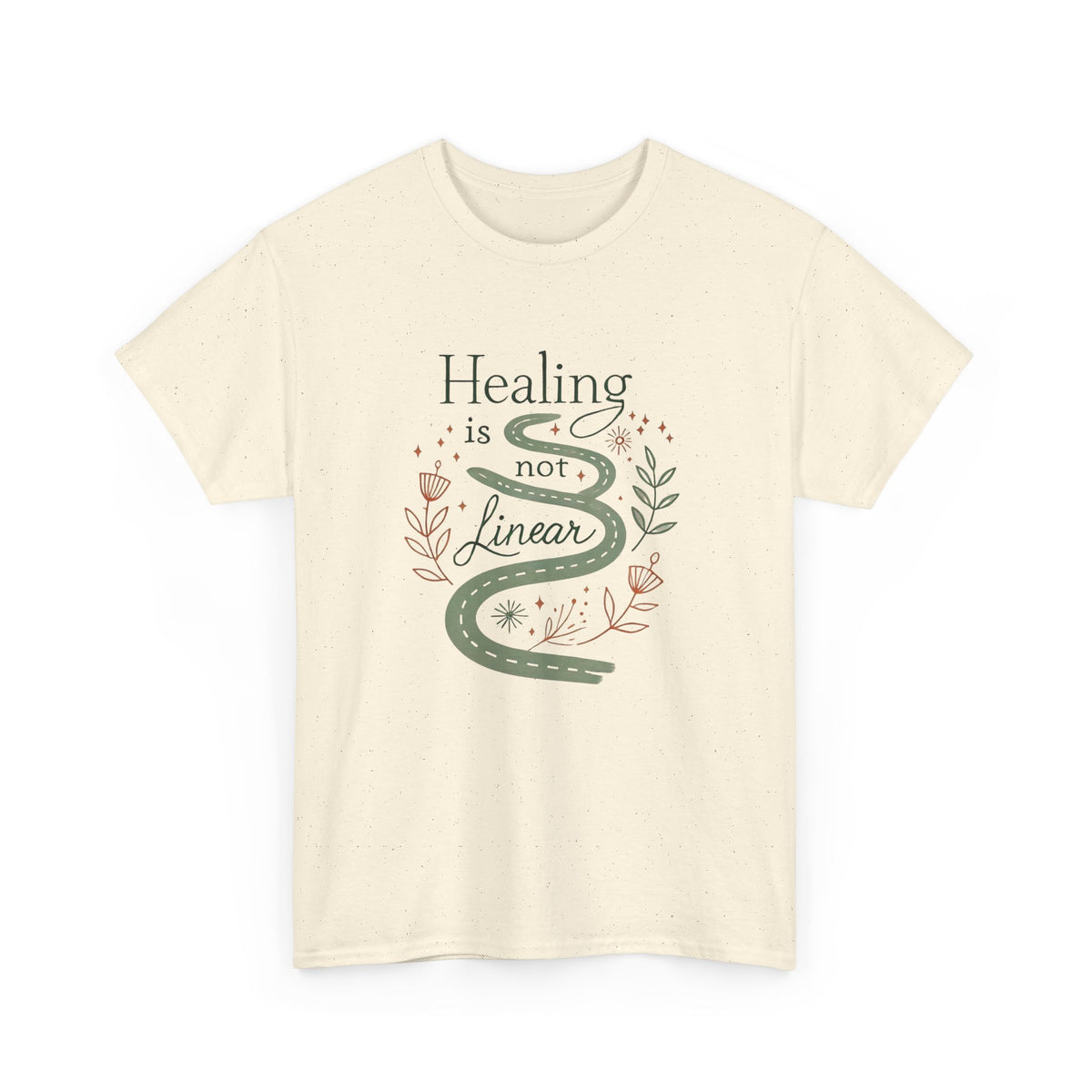 Healing is Not Linear, Comfortable, Unisex Heavy Cotton