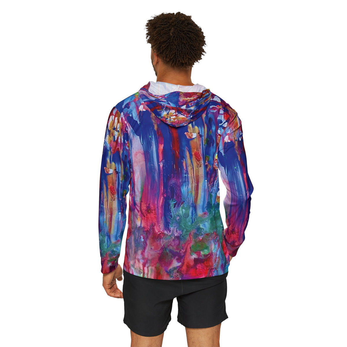 Waterfall | Men's Wearable Art Sports Warmup Hoodie by KYSCOMA