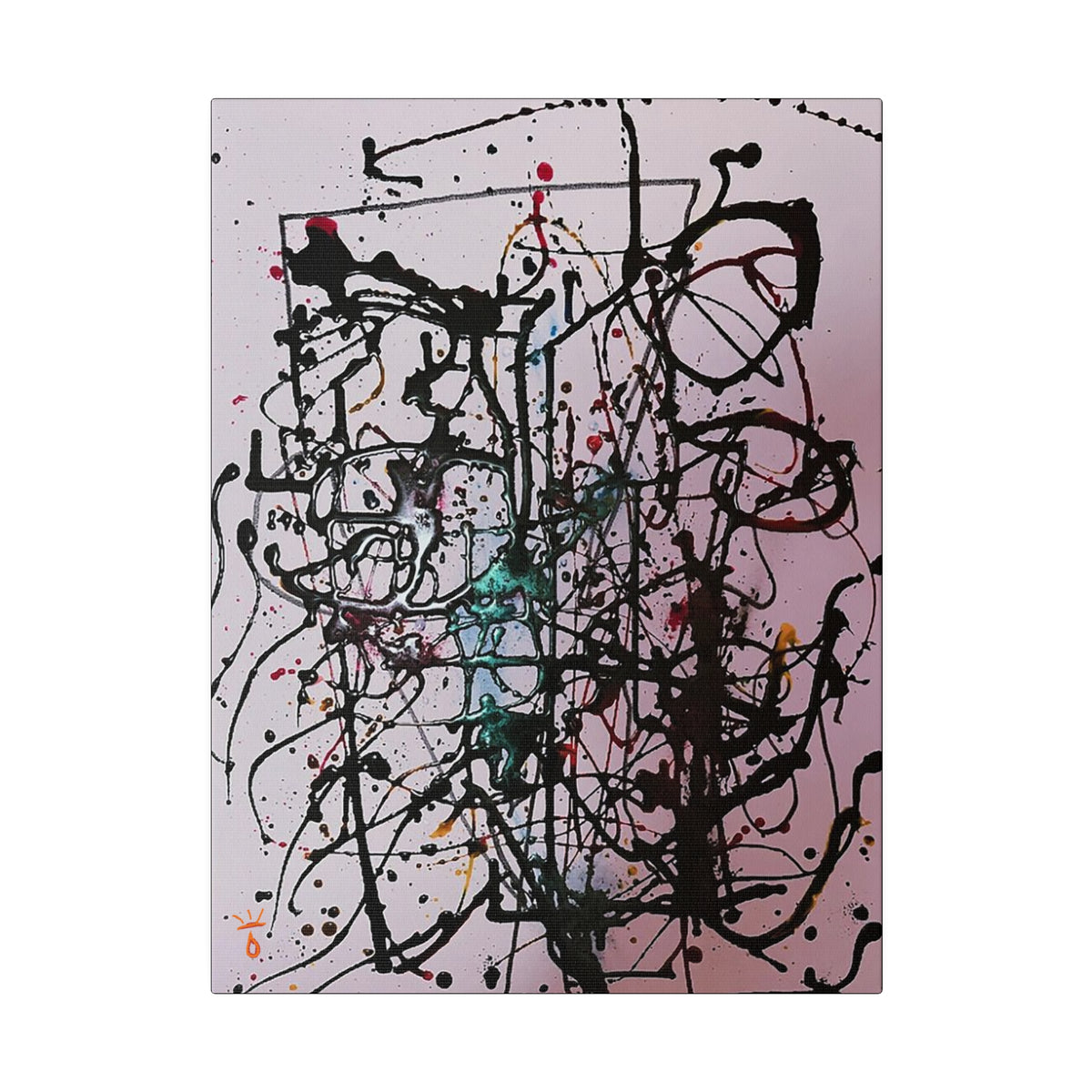 "Homage to Jackson Pollock" Limited Print Canvas, by: KYSCOMA