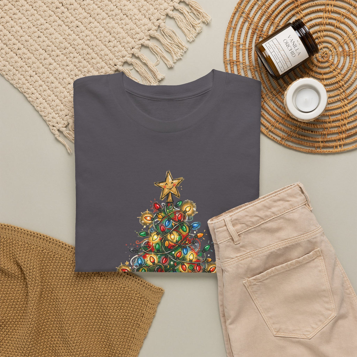 Tangled, Not Broken — Christmas Lights Tee