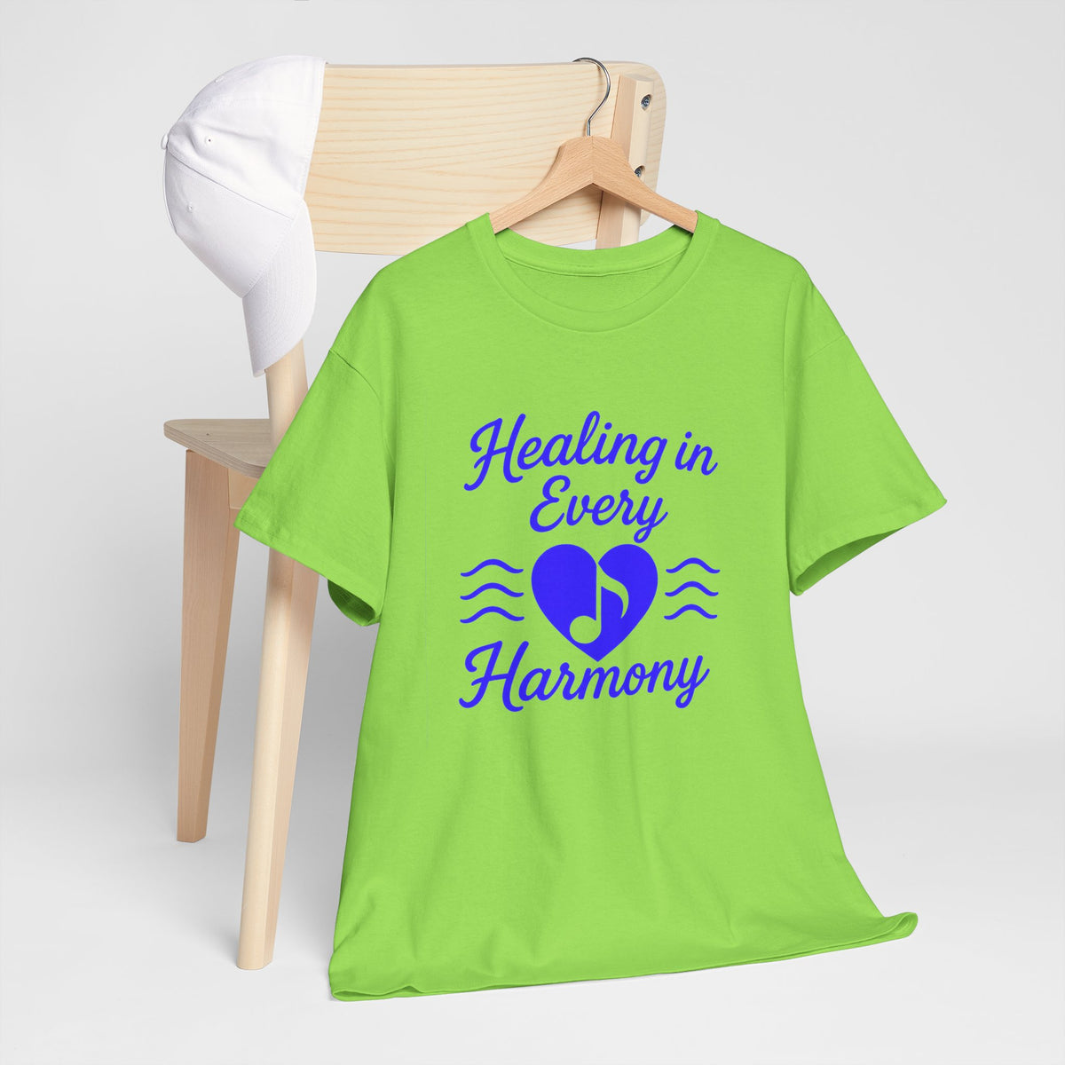 Healing in Every Harmony, Comfortable, Unisex, Heavy Cotton Tee