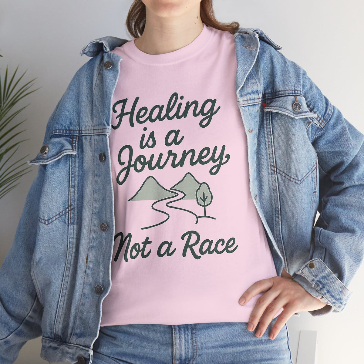 Healing is a Journey, Not a Race, Comfortable, Unisex, Inspirational T-Shirt