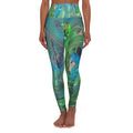 Total Jungle Mist High Waisted Yoga Leggings (AOP)