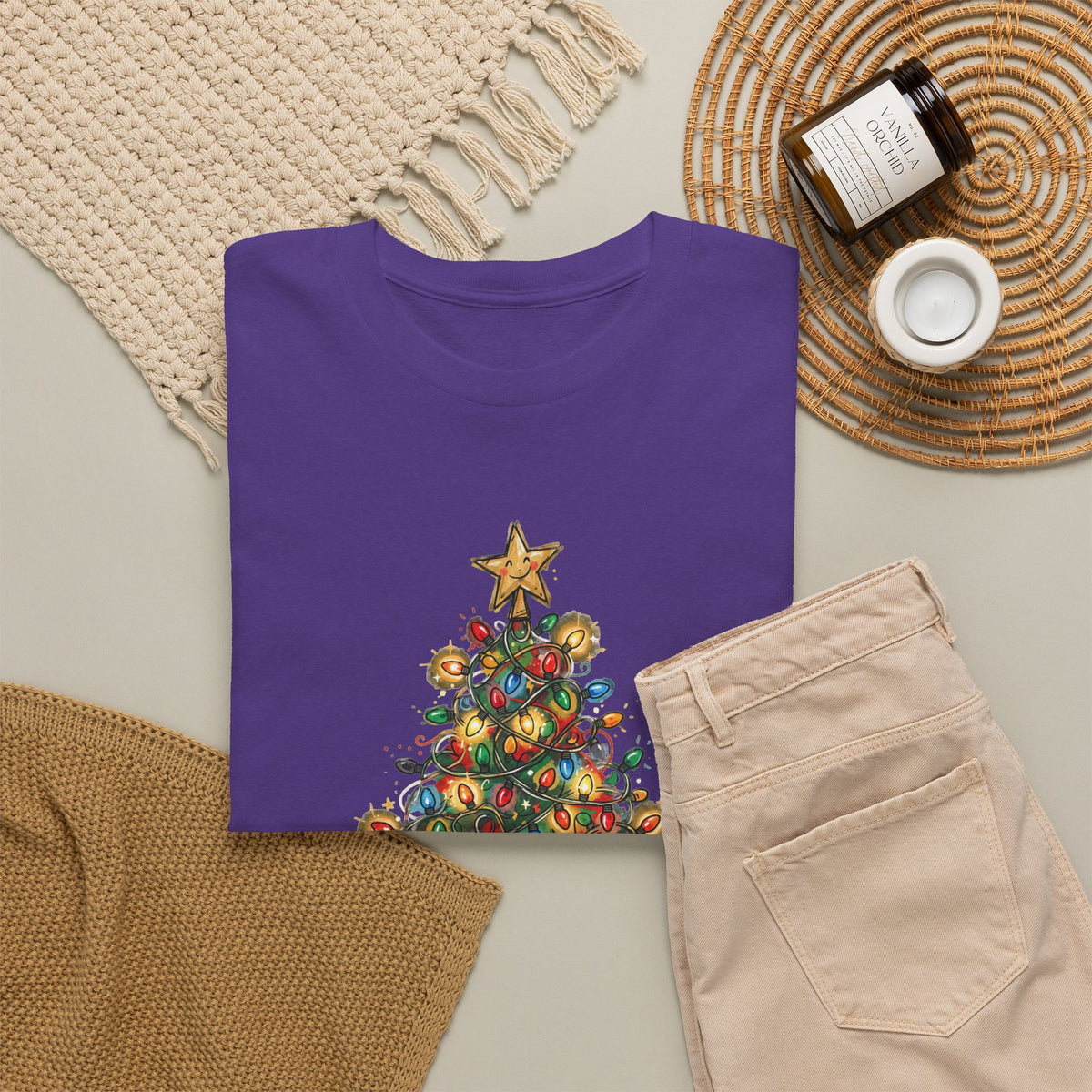 Tangled, Not Broken — Christmas Lights Tee