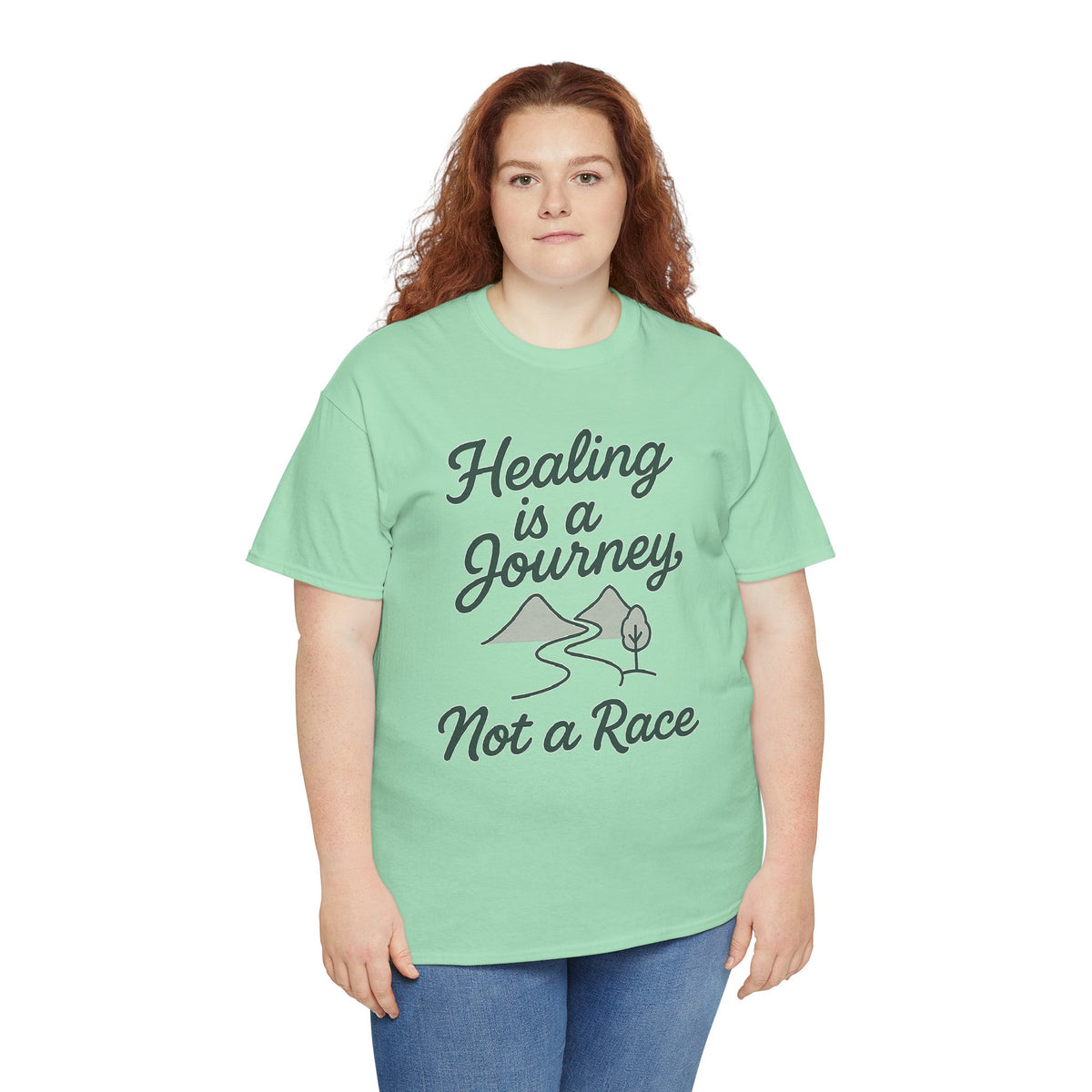 Healing is a Journey, Not a Race, Comfortable, Unisex, Inspirational T-Shirt