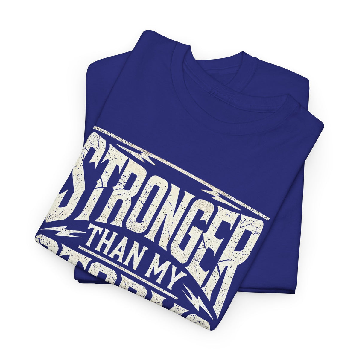 Stronger Than My Storms, Comfortable, Unisex, Heavy Cotton Tee