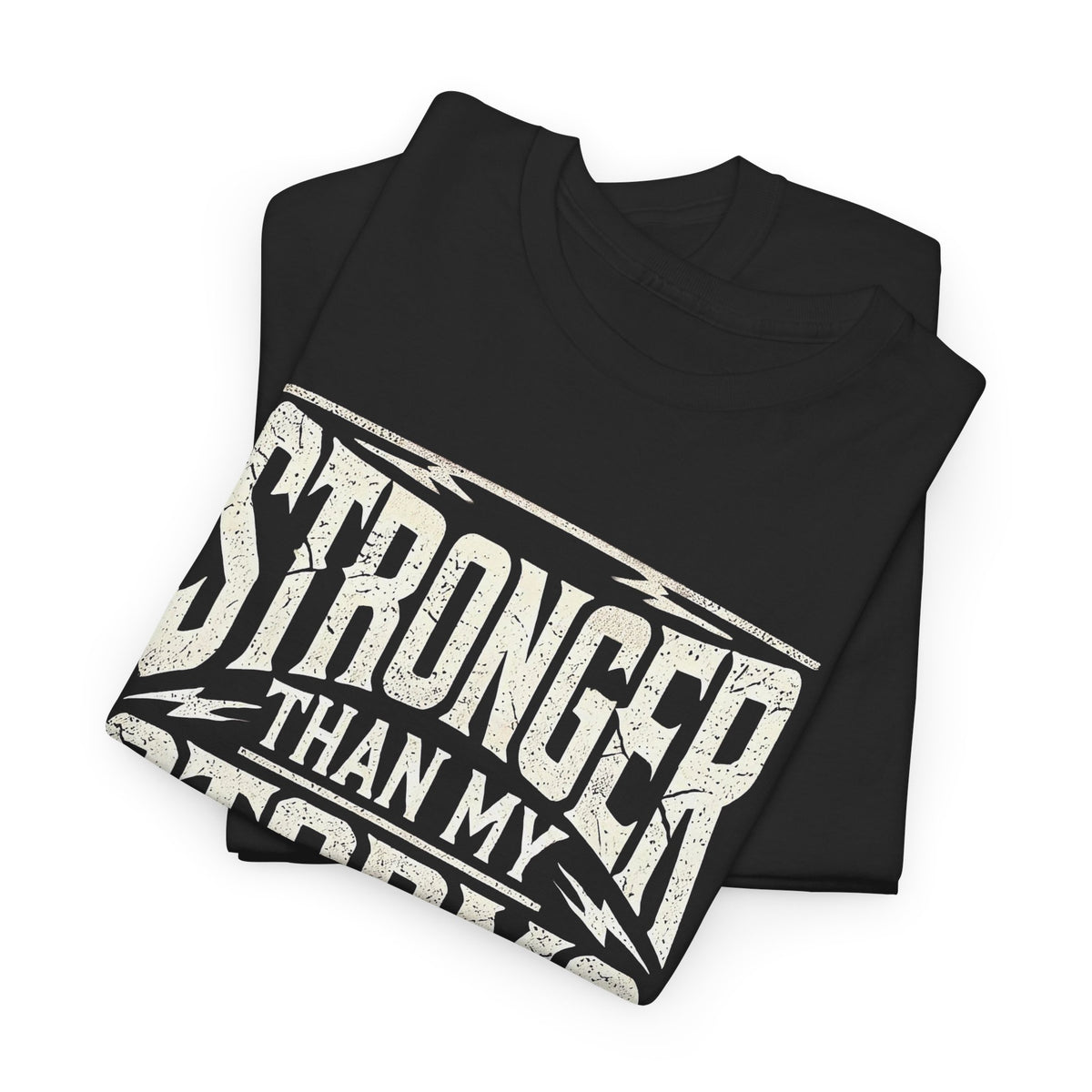 Stronger Than My Storms, Comfortable, Unisex, Heavy Cotton Tee