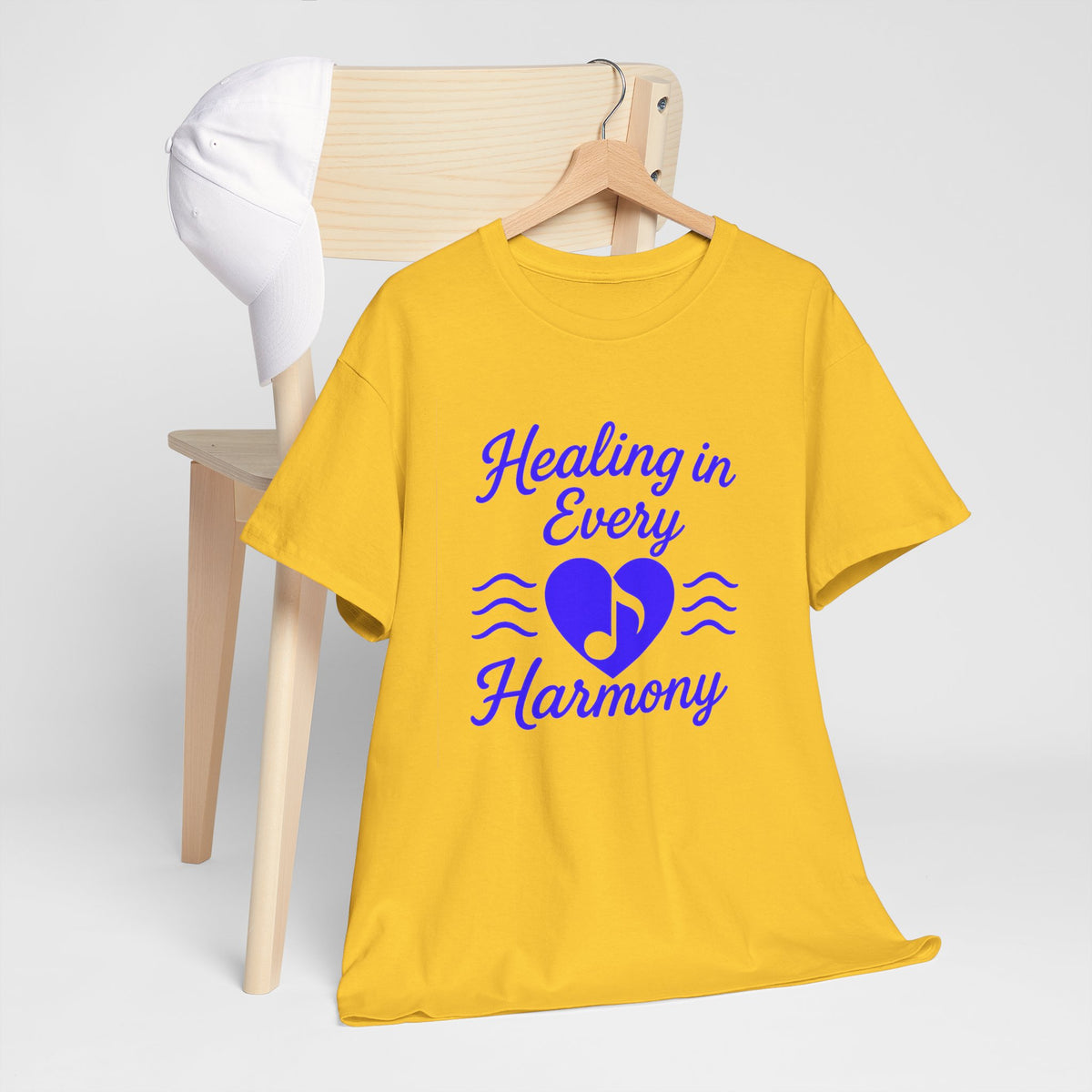 Healing in Every Harmony, Comfortable, Unisex, Heavy Cotton Tee