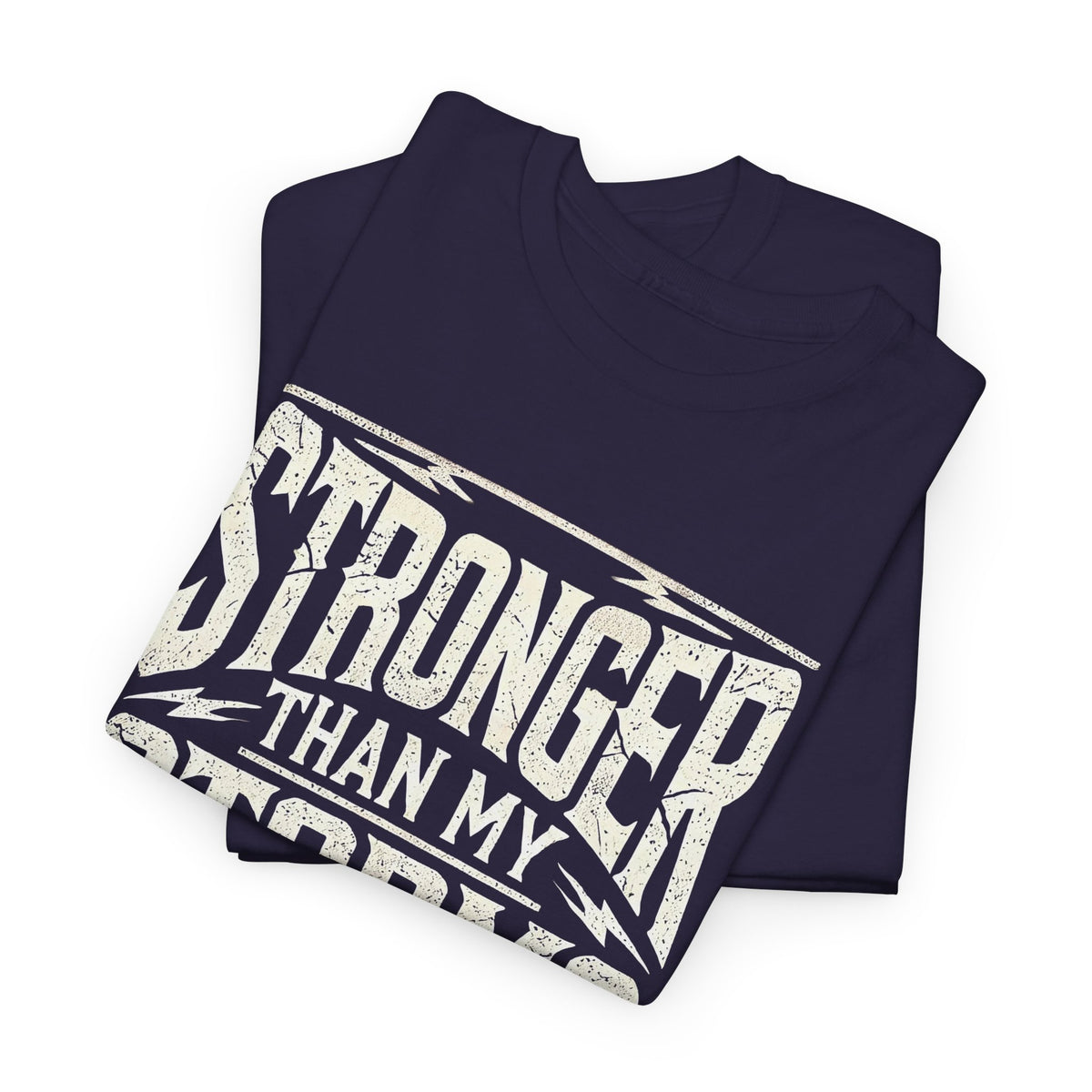 Stronger Than My Storms, Comfortable, Unisex, Heavy Cotton Tee