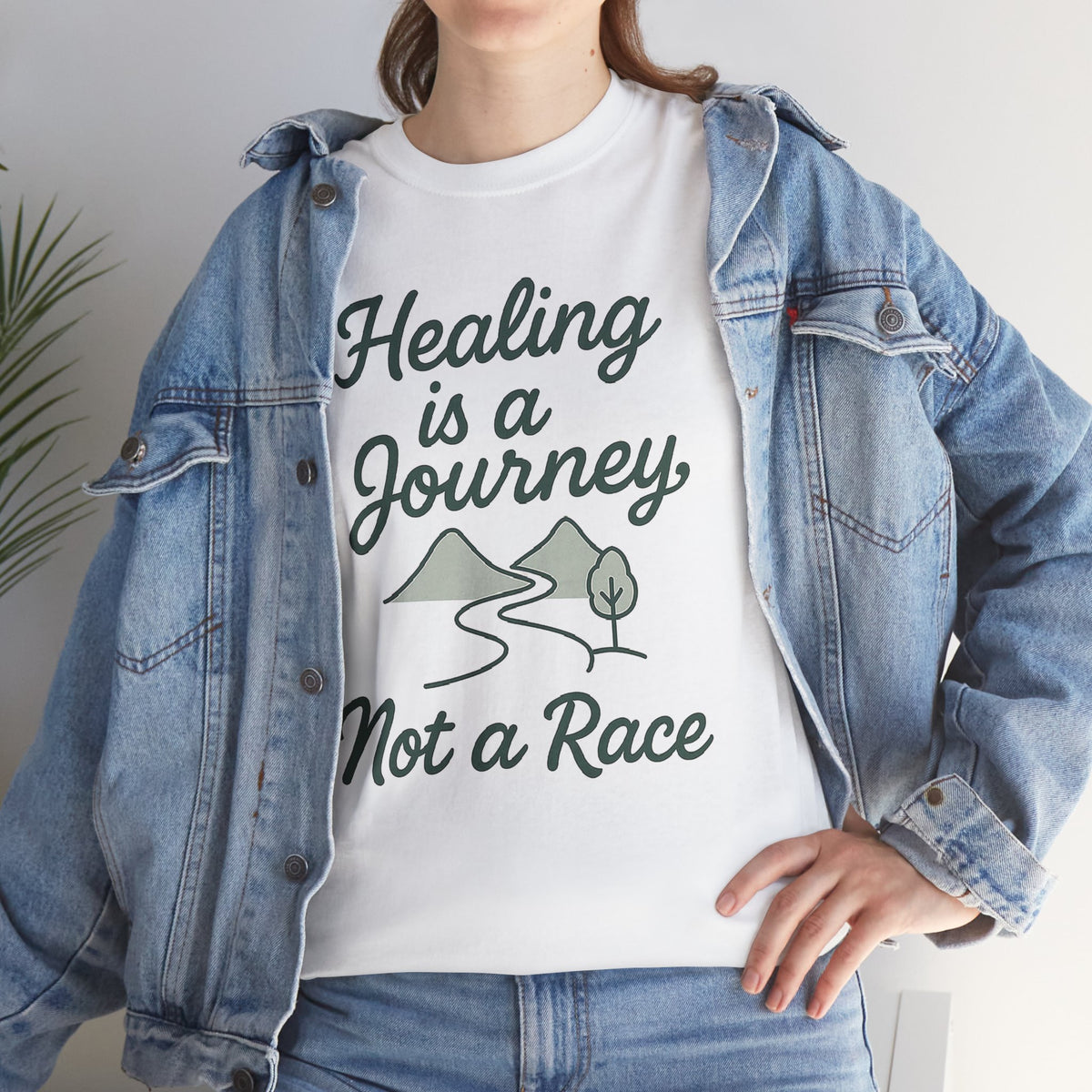 Healing is a Journey, Not a Race, Comfortable, Unisex, Inspirational T-Shirt