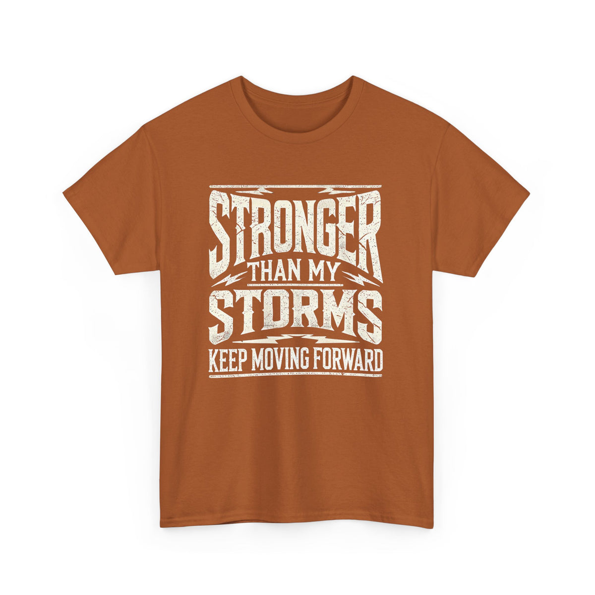 Stronger Than My Storms, Comfortable, Unisex, Heavy Cotton Tee