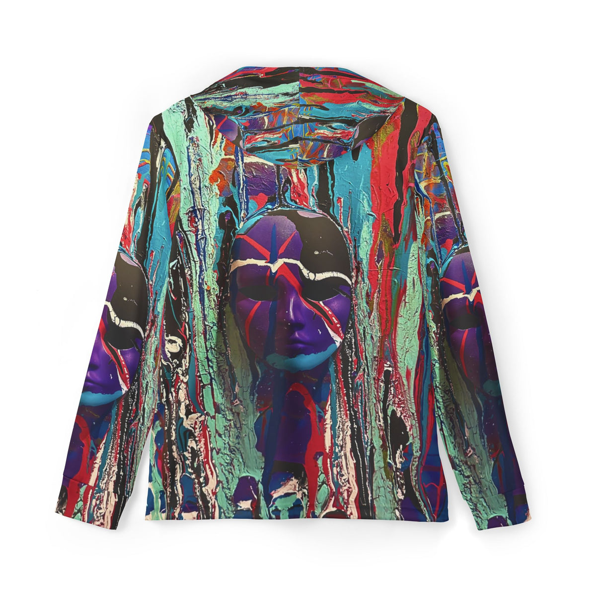 Code Purple | Abstract Mask Hoodie