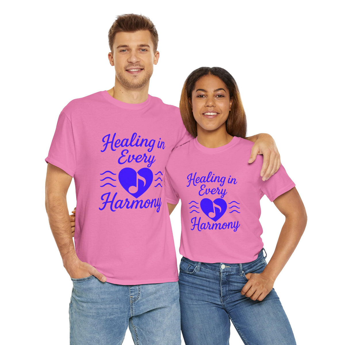Healing in Every Harmony, Comfortable, Unisex, Heavy Cotton Tee