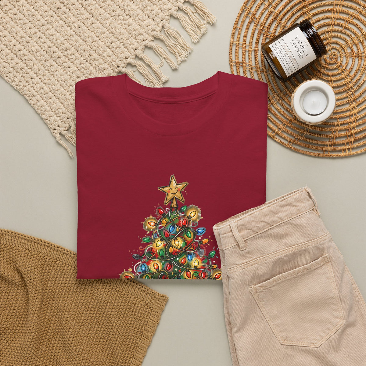 Tangled, Not Broken — Christmas Lights Tee