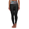 Homage to JP Black High Waisted Yoga Leggings (AOP)