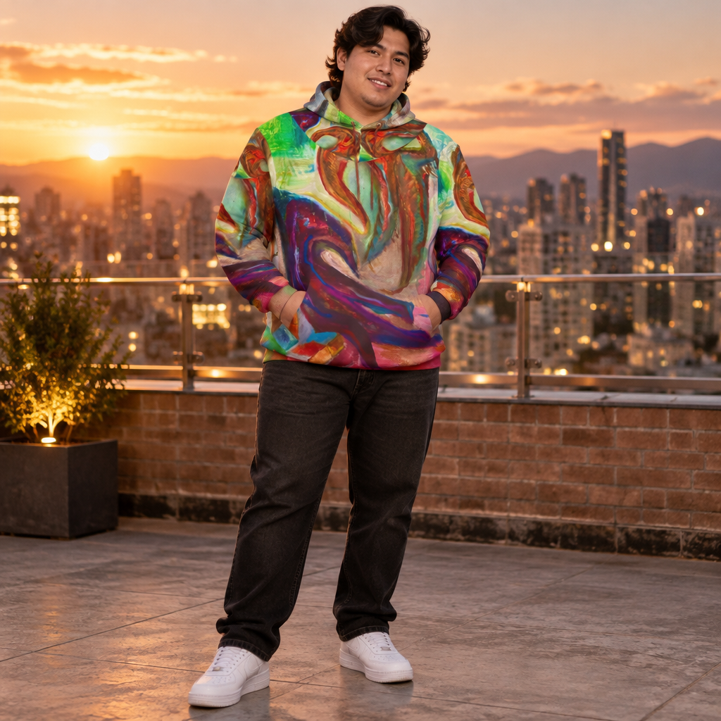 Alien Birdz | Men's Wearable Art Sports Warmup Hoodie