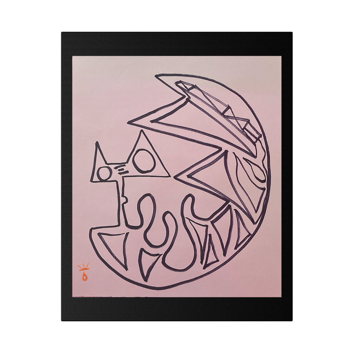 "Cat Sleeping" Limited Print Canvas, by: KYSCOMA
