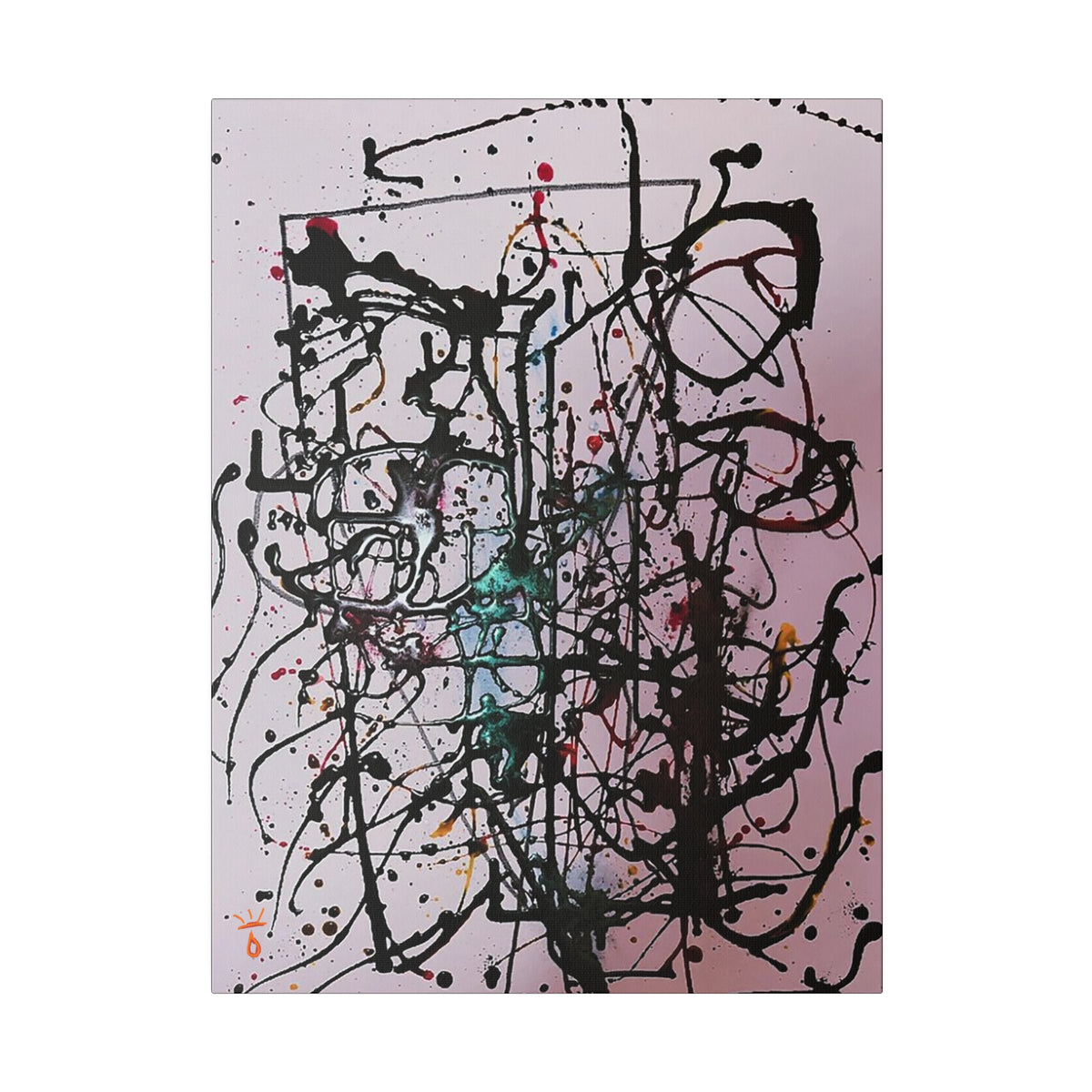 "Homage to Jackson Pollock" Limited Print Canvas, by: KYSCOMA