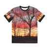 From the Morning Sunset Tee AOP T-Shirt Inspired by Nick Drake, Nature-Inspired Shirt, Gift for Music Lovers