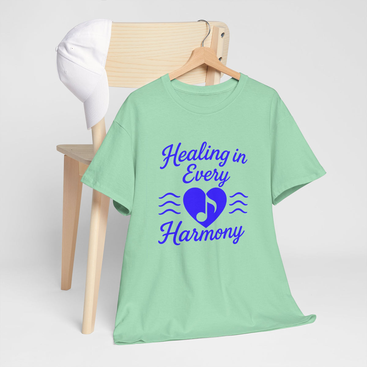 Healing in Every Harmony, Comfortable, Unisex, Heavy Cotton Tee