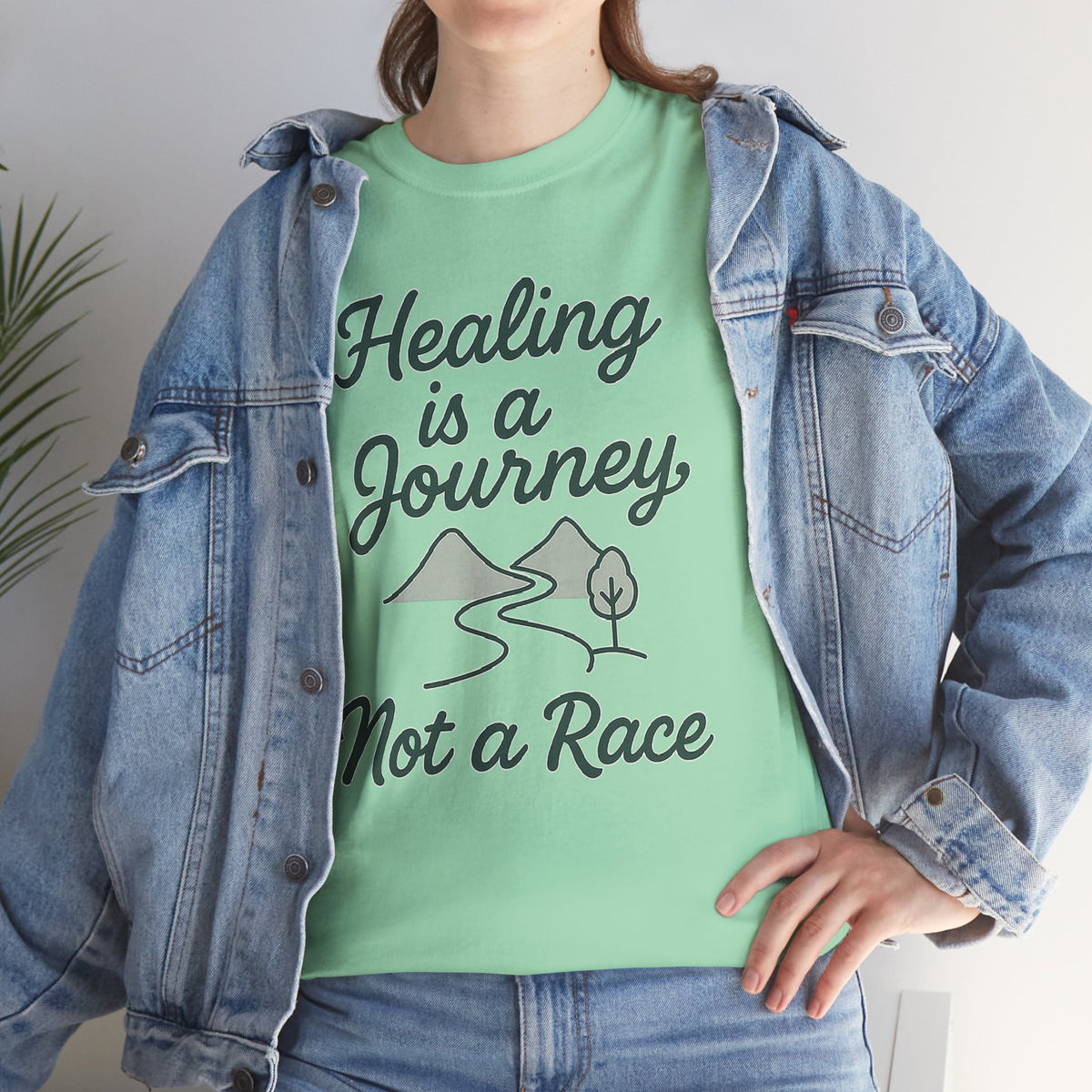 Healing is a Journey, Not a Race, Comfortable, Unisex, Inspirational T-Shirt
