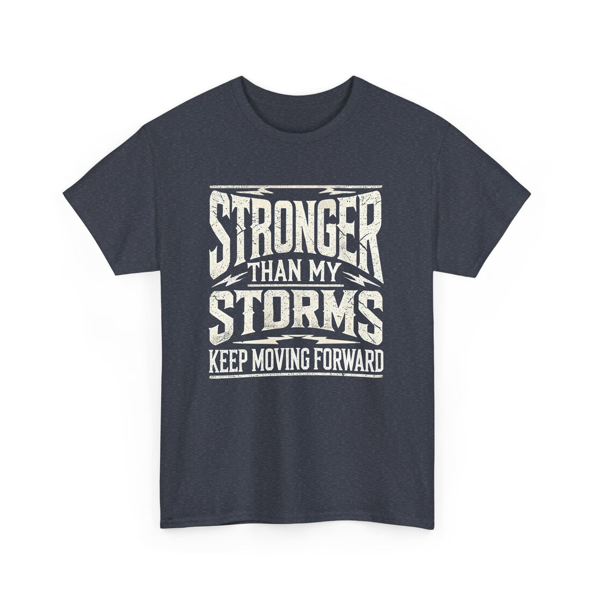 Stronger Than My Storms, Comfortable, Unisex, Heavy Cotton Tee