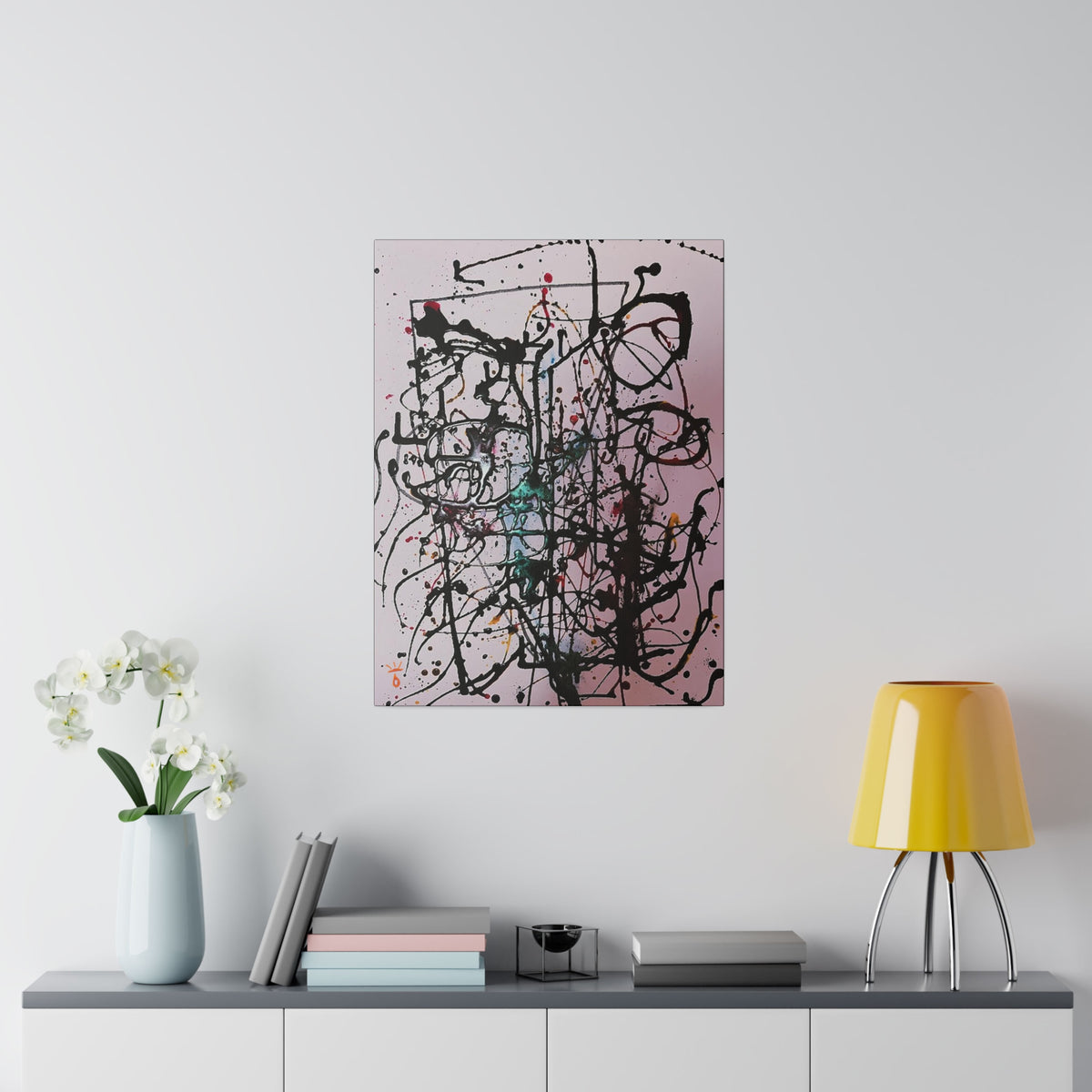 "Homage to Jackson Pollock" Limited Print Canvas, by: KYSCOMA