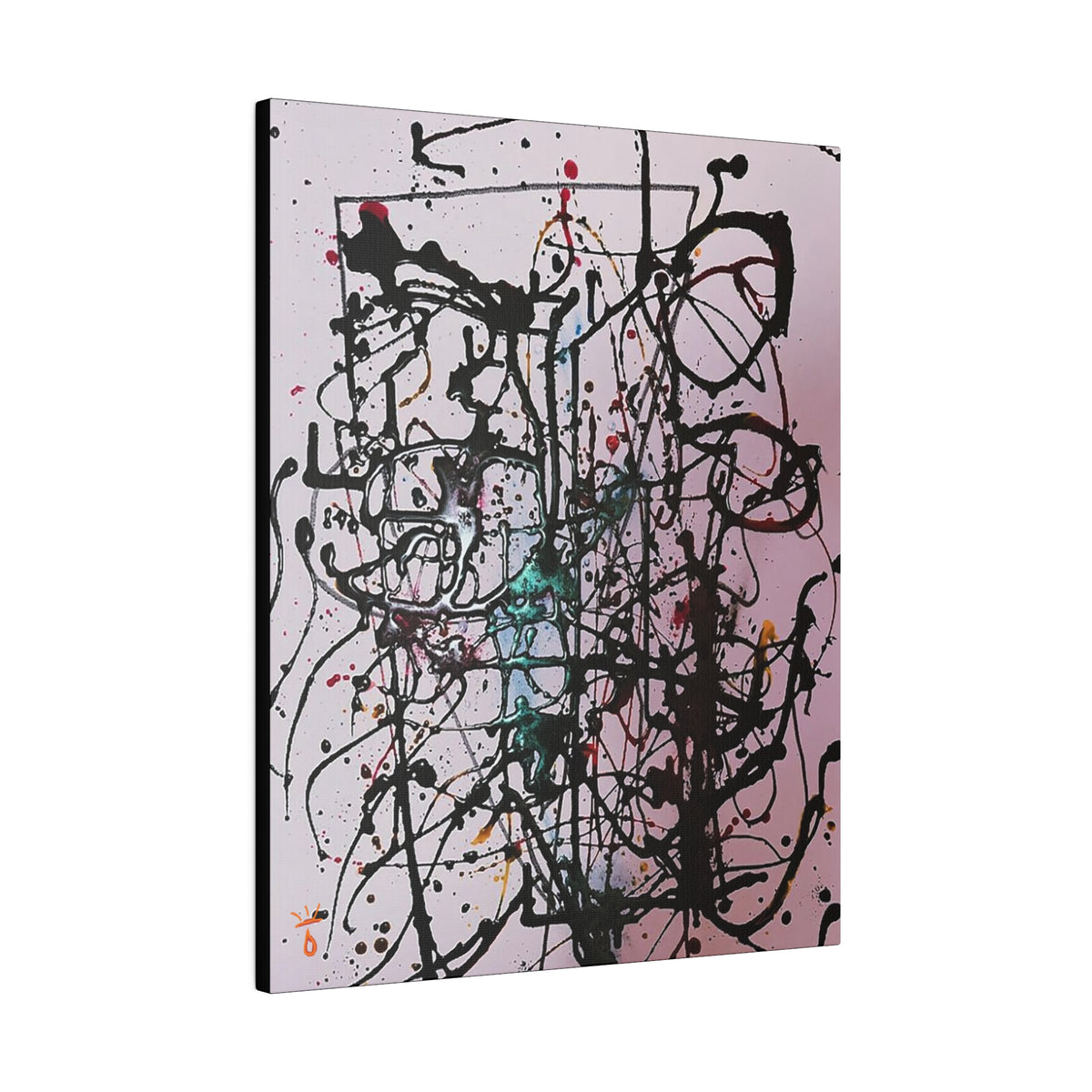 "Homage to Jackson Pollock" Limited Print Canvas, by: KYSCOMA