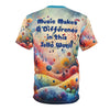 Music Makes A Difference Unisex Cut & Sew Tee (AOP)