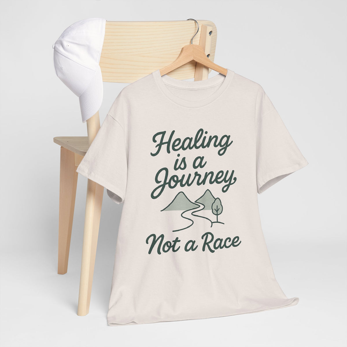 Healing is a Journey, Not a Race, Comfortable, Unisex, Inspirational T-Shirt