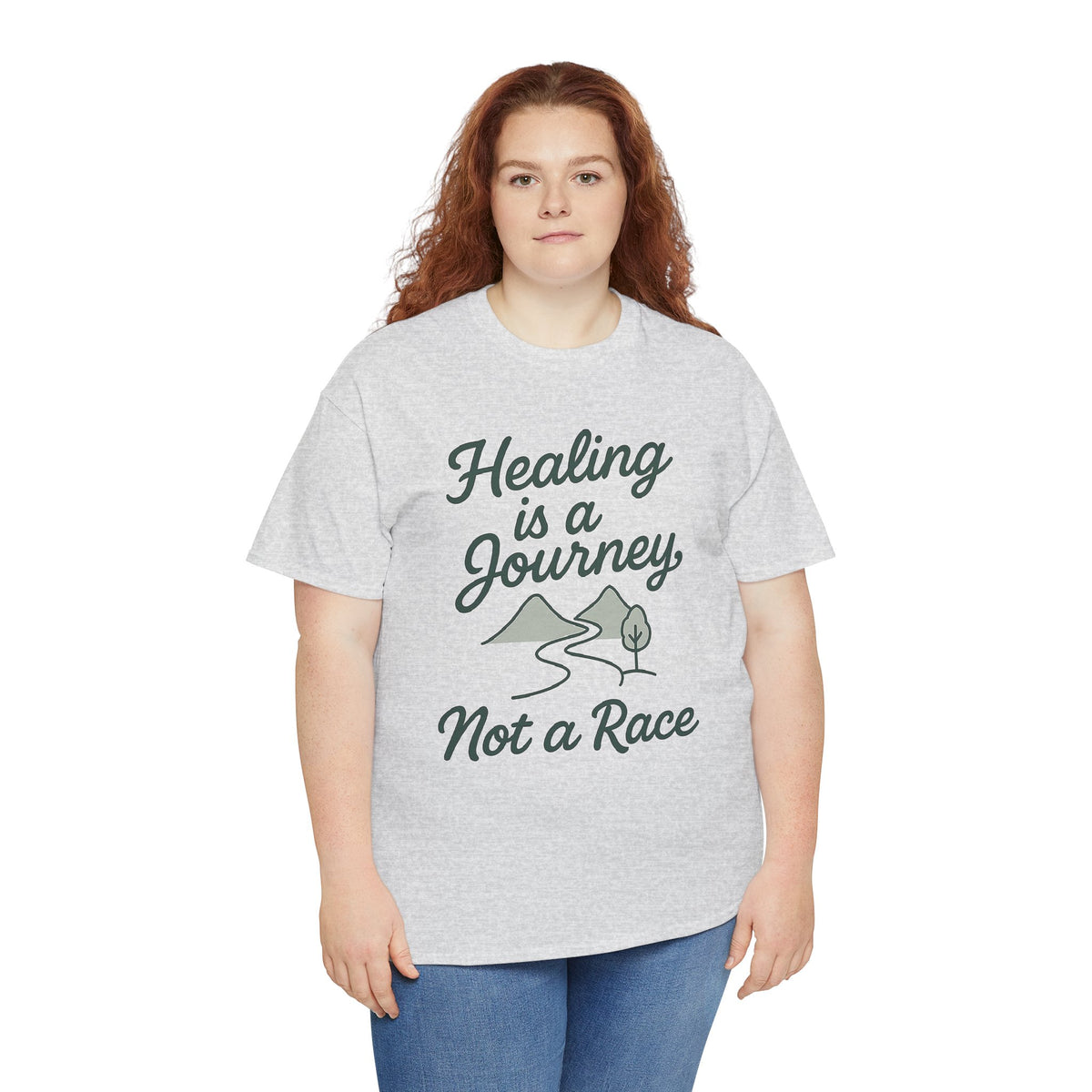 Healing is a Journey, Not a Race, Comfortable, Unisex, Inspirational T-Shirt