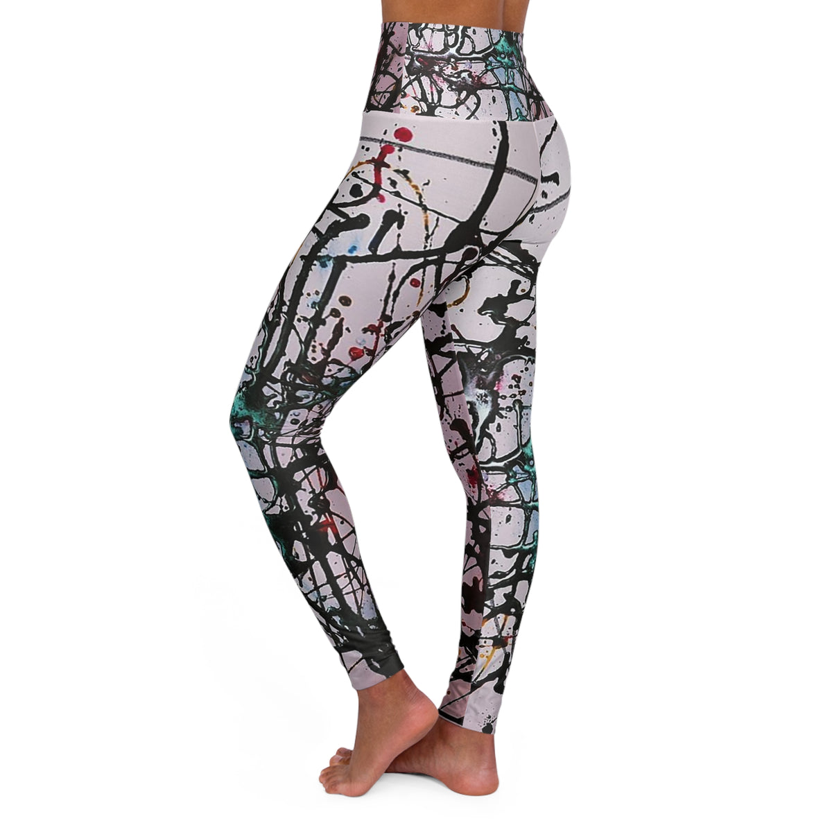 Total Homage to JP High Waisted Yoga Leggings (AOP)