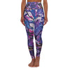 Total Purple Haze High Waisted Yoga Leggings (AOP)