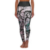 Homage to JP Solid Belt High Waisted Yoga Leggings (AOP)