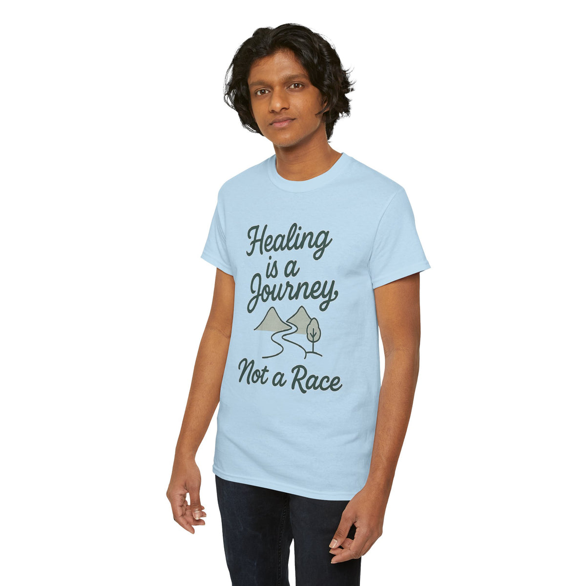 Healing is a Journey, Not a Race, Comfortable, Unisex, Inspirational T-Shirt