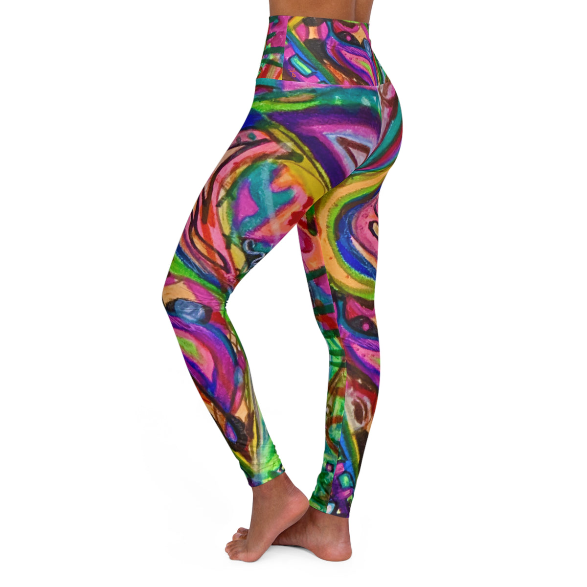 Total Vortex High Waisted Yoga Leggings (AOP)