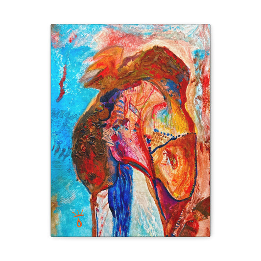 Neon Koi, Vibrant Abstract Wall Art, Canvas Print, Home Decor, Modern Art, Unique Gift, Colorful Artwork, Artistic Wall Decor
